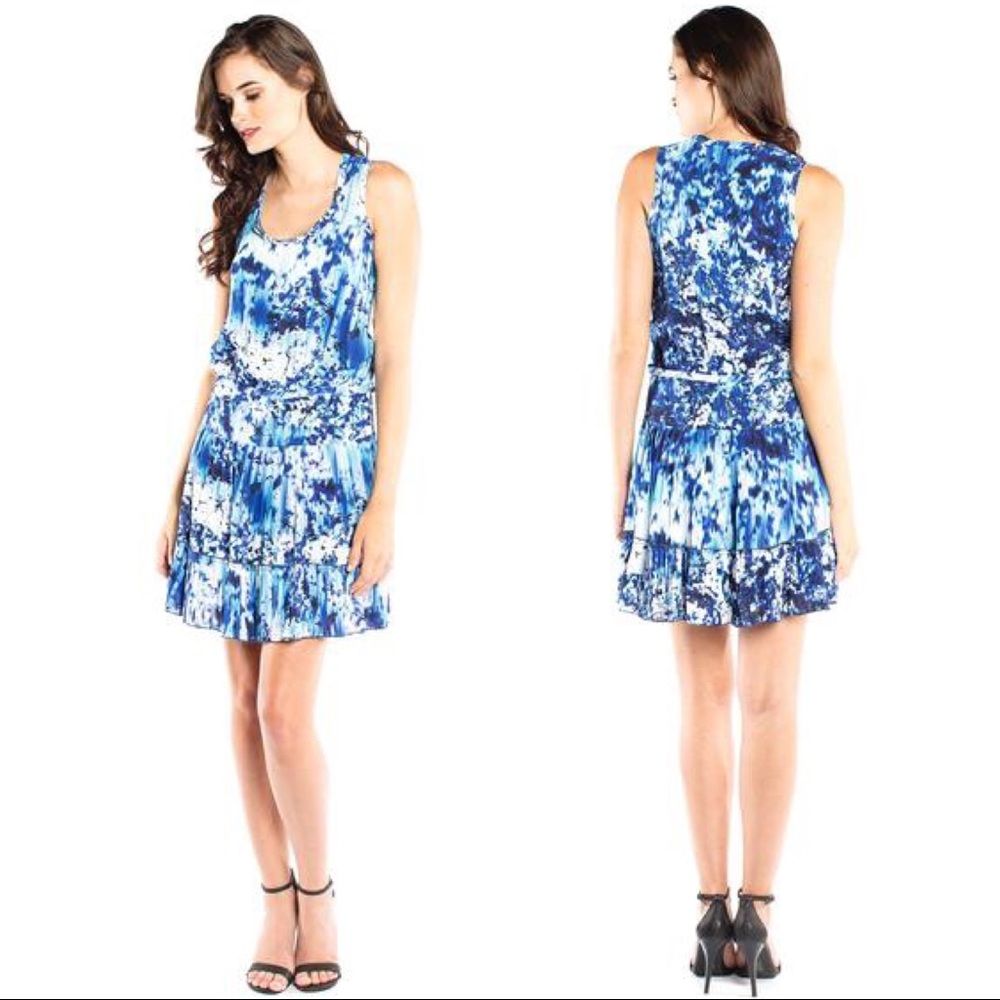 Nicole Miller Artelier Mason Blouson Dress Size S